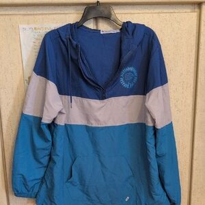 Revolution Navy and Beige Windbreaker